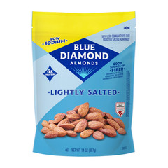 Blue Diamond Lightly Salted Low Sodium Almonds Gluten Free Snack Nuts 40 oz
