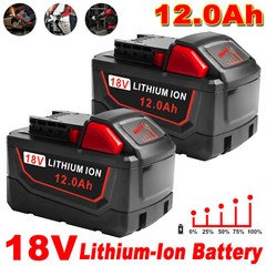 2PACK 12.0Ah For Milwaukee For M18 18V Extended Capacity Battery 48-11-1860 NEW