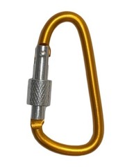 3″ LOCKING D-CLIP HOOKS utility aluminum Carabiner FOR camping/hiking/climbing