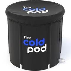 The Cold Pod Cold Plunge Tub – 88 Gallons, Solid Black, Nylon & PVC