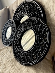 Wall Art Set 13×13 Canvas & 3 Beautiful Mirrors Perfect For Any Room Or Office