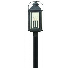 Hinkley 1851DZ 24.25″ Outdoor Post Lantern in Aged Zinc