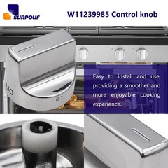 W11239985 Control Knob w10850015 Compatible With Whirlpool Gas Ranges