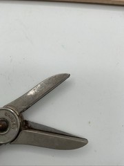 Clauss Garden Club Floral Shears Scissors 6.75 in Ornate Rose Handles Vintage