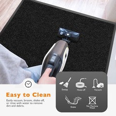Commercial Entrance Door Mat Heavy Duty Floor Mats Industrial Non Slip Rug Black