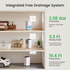 80/120/150 Pints Energy Star Dehumidifier For Home, Basement & Large Space