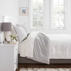 Twin/Twin Extra Long Printed Comforter Set Black/White – Room Essentials