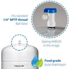 T32M Pressurized Water Storage Tank with Ball Valve for Reverse Osmosis RO Syste