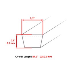for John Deere S100 S120 S130 S140 S160 S170 S180 S220 S240 Transmission V-Belt