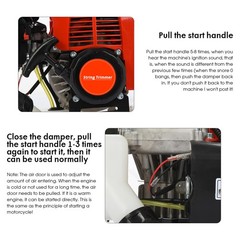 5-in-1 Multi-Functional Trimming Tools Gas Hedge Trimmer 52CC Weed Eater Cutter