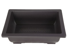 8 Rectangular Plastic Bonsai / Cactus & Succulent Pot 10″x 7.5″x 3″ Dark Brown