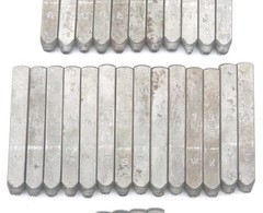 Lot 29 Carbon Steel Metal Letter Number Stamps 3/16″ A-Z Missing L & 1 4 8 Tools