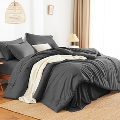Juego de edredón Queen – 7 piezas, juego completo para cama Queen. Juego de edre