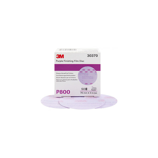 3M 30370 PURPLE ABRASIVE DISCS P800 PIECES 50