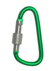 3″ LOCKING D-CLIP HOOKS utility aluminum Carabiner FOR camping/hiking/climbing