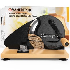 Vanerepok Upgrade Manual Bread Slicer for Homemade Sourdough With Conveyor Belt