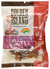 4 Packs Golden Island Korean BBQ Pork Jerky 14.5 oz Each Pack