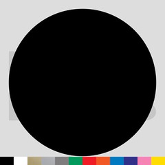 Circle Vinyl Die Cut Decal Sticker – Round Dot Spot Shape