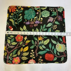 IKEA VILDPERSILJA Cushion Cover Black Multicolor Botanical Floral Print 20×20