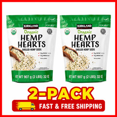 2-Pack Kirkland Signature Organic Hemp Hearts, 2-pack (4 lbs Total)