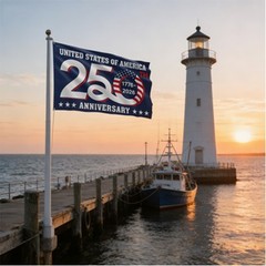 3x5Ft 1776-2026 250th Anniversary Flag USA 250 Years America 1-Side