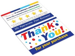 for eBay Seller Thank You Cards Your Purchase Order Notes Sets 50 250 500 1000