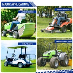 2pcs 16×7.50-8 Lawn Mower Tractor Turf Tires 4 Ply Rated 16×7.5-8 Tubeless