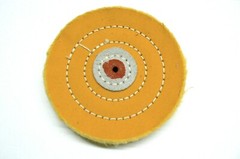 Jewelry Polishing Buffs Muslin White & Yellow Buff 4″ Jewelers Buffs Set of 2 Pc