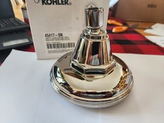 Kohler 45417-SN K-45417 Pinstripe Single Function Shower Head, Polished Nickel