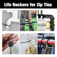 Cable Zip Ties,4 Inch Small Cable Ties,250PCS Multi 4″(250 Pack) 18 Lb Black