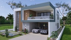 39×56 Feet House Plans 3d 12×17 Meter 6 Beds 8 Baths PDF File and (A4 Hard Copy)