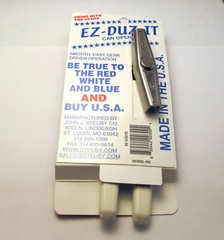 EZ DUZ IT American Made White Grips Manual Deluxe Can Opener – Made In The USA