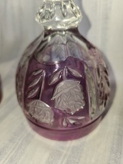 Anna Hutte Echt Bleikristall Red, Purple, Green Wine Water Goblets Set 3