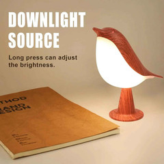 Bird Desk Lamp Touch Control 3 Color LED Night Light Rechargeable Kids