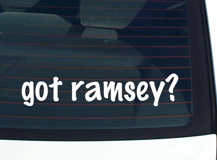 got ramsey? FUNNY VINYL CAR DECAL STICKER FAMILY LAST NAME
