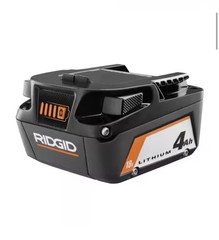 RIDGID 18V Lithium-Ion (2) 4.0 Ah Battery Starter Kit with Charger and Bag