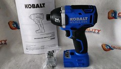 New Kobalt KID 324B-03 24V Brushless Cordless 1/4″ Impact Driver – Bare Tool
