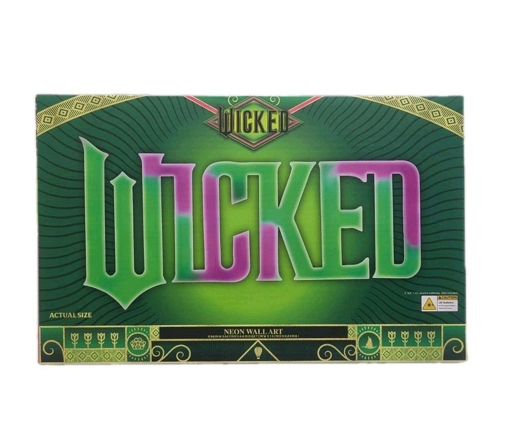 WICKED (8.94in W x 4.4in H) Neon Wall Art – Item #K430468