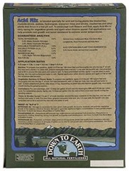 Down to Earth All Natural Acid Mix Fertilizer 4-3-6, 5 lb Assorted Sizes