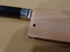 Shun Dual Core Nakiri Vegetable Knife 6.5in VG10/VG2 Damascus – w/ Wooden Saya