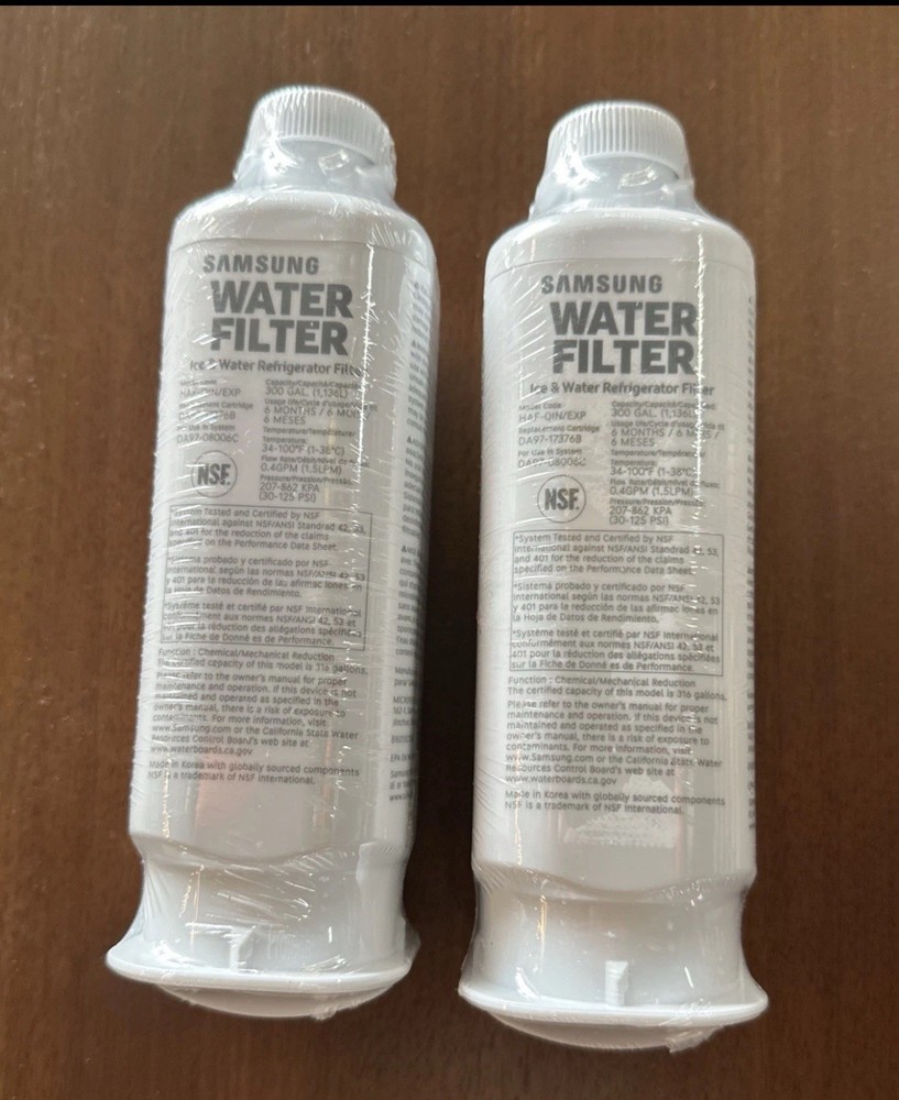 2PACK Genuine Samsung DA97-17376B HAF-QIN/EXP REFRIGERATOR Water Filter US Stock