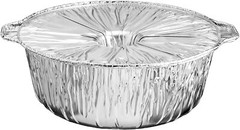 Jet Foil X-Large Disposable Aluminum Pots with Lids for Food Storage & Cooking