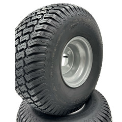 Set of 2 – Silver 20×10.00-8 Lawn Mower Tire and Rim (Compatible with Husqvarna)
