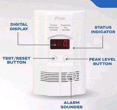 Kidde KN-COEG-3 Explosive Gas Alarm Carbon Monoxide Alarm Detector with Battery
