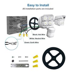 3400lm LED Motion Sensor Light 30W Security Light Spotlight Backyard Safe Guard
