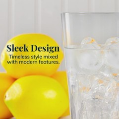 US Acrylic Palmetto 20 ounce Plastic Stackable Water Tumblers in Clear | Lightwe