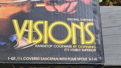 New Open Box 1984 Visions Cookware Rangetop 1.5-QT Covered Double Boiler V-20-N