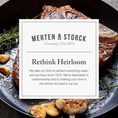 Merten & Storck Pre-Seasoned Carbon Steel Induction 10″ Frying Pan Skillet Oven
