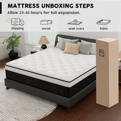 12/14 Inch Mattress Twin Full Queen King Bed Size Mattresses Medium Firm 7-Zone