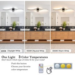 Modern LED Vanity Light Bathroom Light Fixture Over Mirror with Remote Control